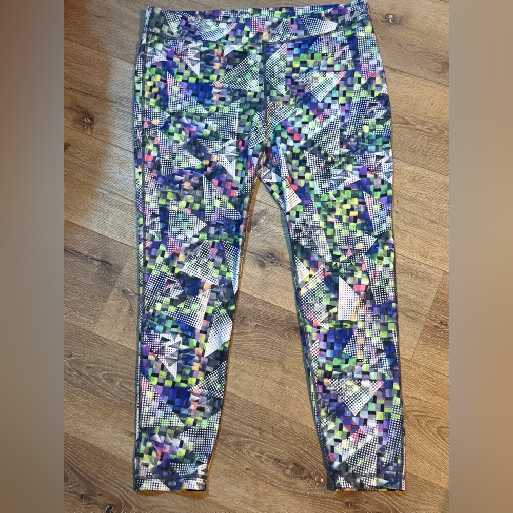 Fila Running Colorful Geometric Print Leggings
